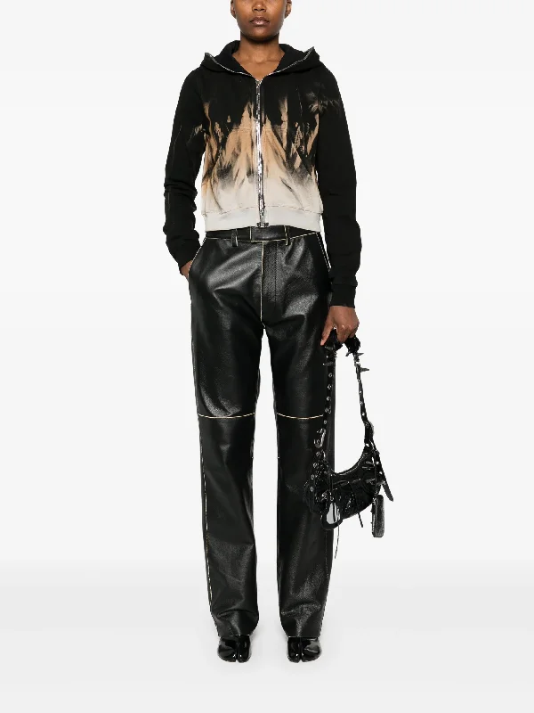 RICK OWENS DRKSHDW - Women Small Gimp Hoodie Hoodie with Reflective Safety Nightwear RICK OWENS DRKSHDW - Women Small Gimp Hoodie Hoodie with Reflective Safety Nightwear