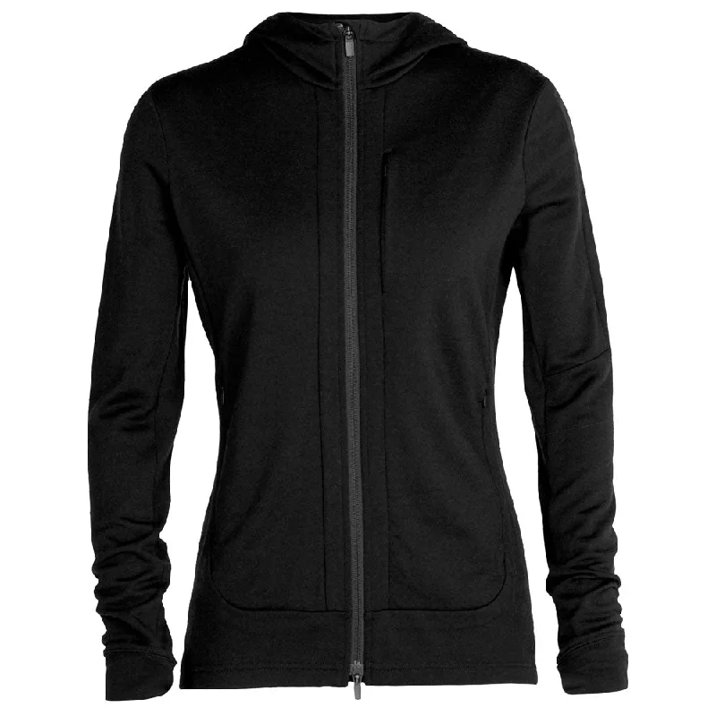 Icebreaker Quantum III LS Zip Hoodie Women Hoodie with Longline Fit Extended Stylish Icebreaker Quantum III LS Zip Hoodie Women Hoodie with Longline Fit Extended Stylish