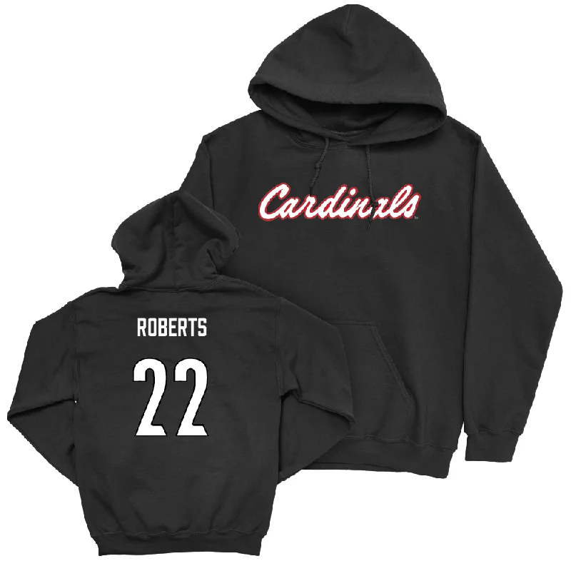 Women's Basketball Black Script Hoodie - Tajianna Roberts Hoodie with Hood Adjustable Protection Women's Basketball Black Script Hoodie - Tajianna Roberts Hoodie with Hood Adjustable Protection