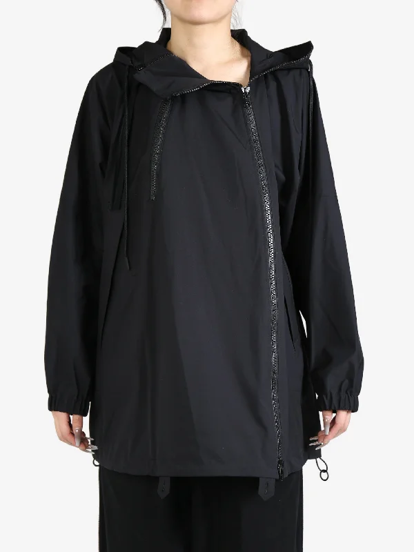 YOHJI YAMAMOTO REGULATION - Women Double Zip Hoodie Hoodie with Snap Buttons Easy Quick YOHJI YAMAMOTO REGULATION - Women Double Zip Hoodie Hoodie with Snap Buttons Easy Quick