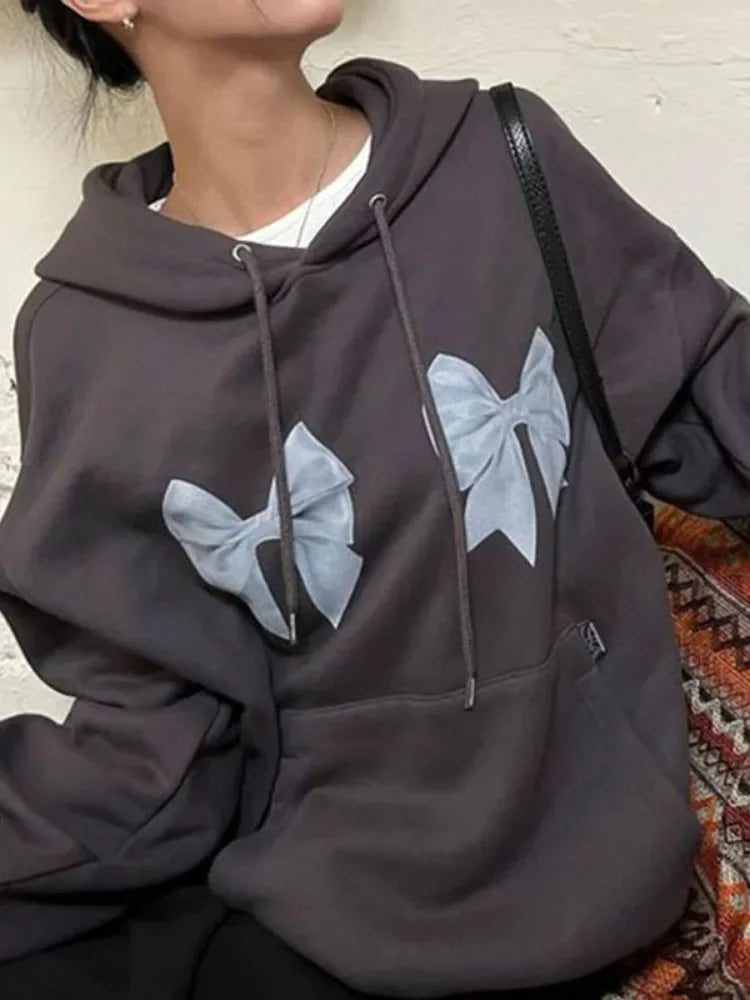 Wjczt outfit ideal Bowtastic Oversized Hooded Sweatshirt Hoodie with Raw Hem Edgy Unfinished Wjczt outfit ideal Bowtastic Oversized Hooded Sweatshirt Hoodie with Raw Hem Edgy Unfinished