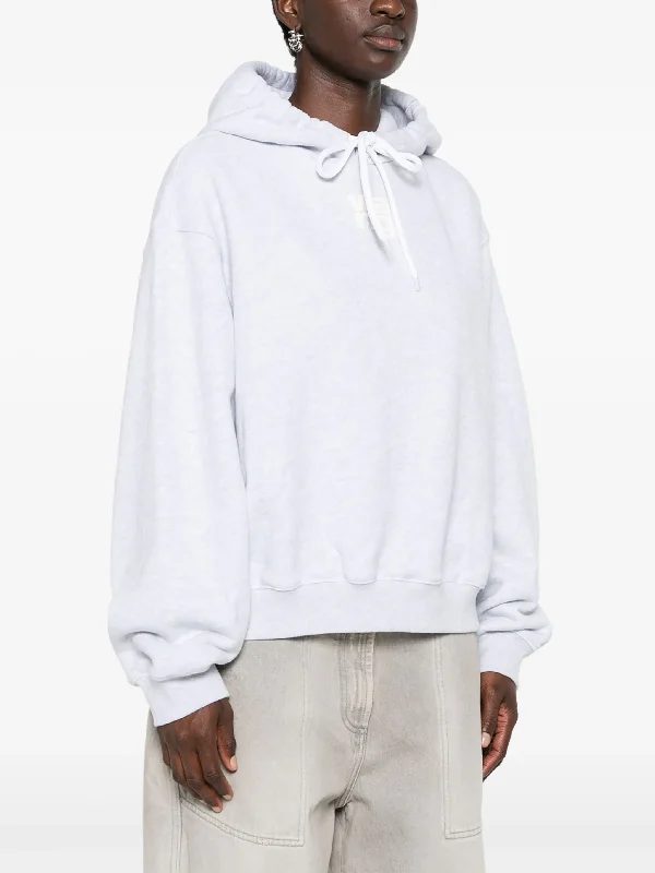 T BY ALEXANDER WANG - Women Essential Terry With Puff Paint Logo Hoodie Hoodie with Drop Shoulder Relaxed Streetwear T BY ALEXANDER WANG - Women Essential Terry With Puff Paint Logo Hoodie Hoodie with Drop Shoulder Relaxed Streetwear