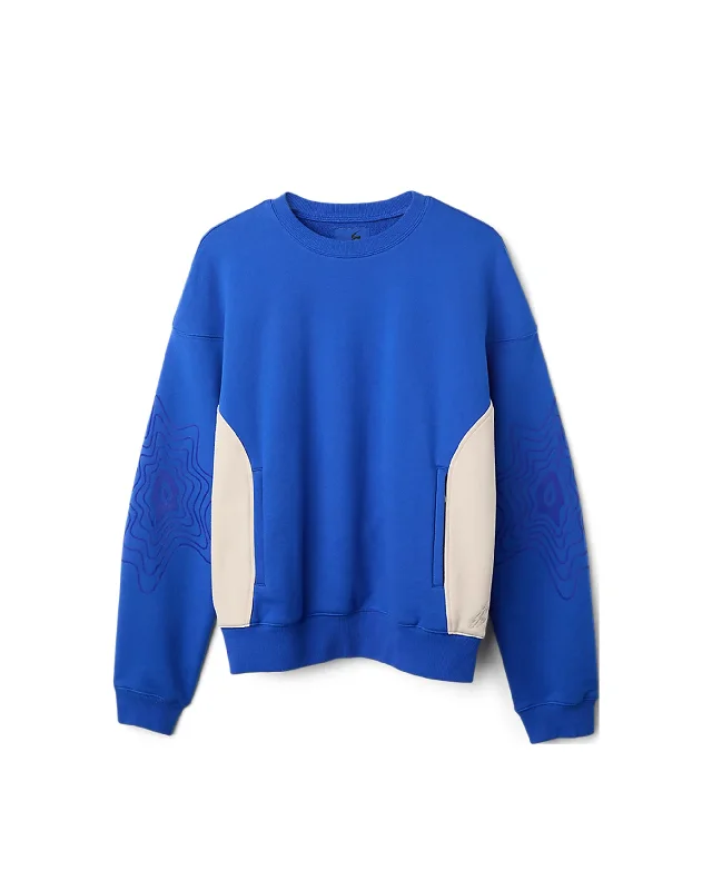 NOVALIS Bixance Sweatshirt - Asics Blue Hoodie with Double Zipper Versatile Adjustable NOVALIS Bixance Sweatshirt - Asics Blue Hoodie with Double Zipper Versatile Adjustable