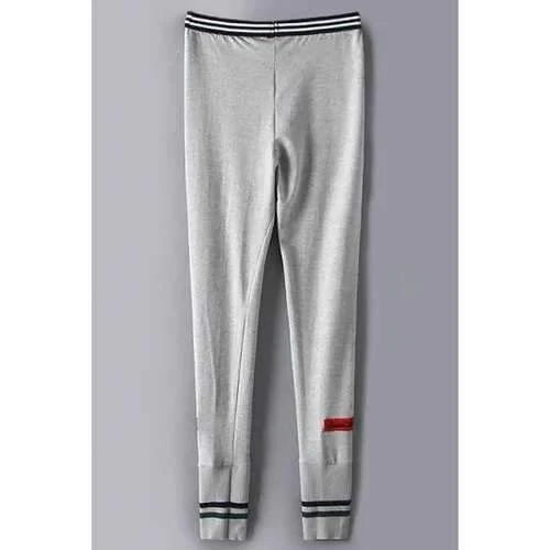 Stylish Elastic Waist Cotton Blend Women's Pants - Gray M Comfortable Maternity Pants Stylish Elastic Waist Cotton Blend Women's Pants - Gray M Comfortable Maternity Pants