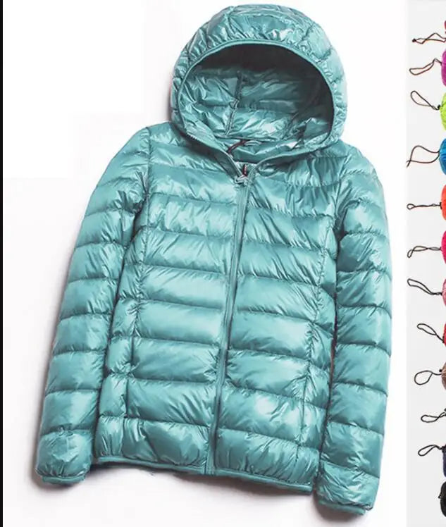 sky blue hooded