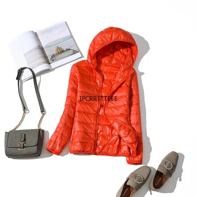Orange hooded