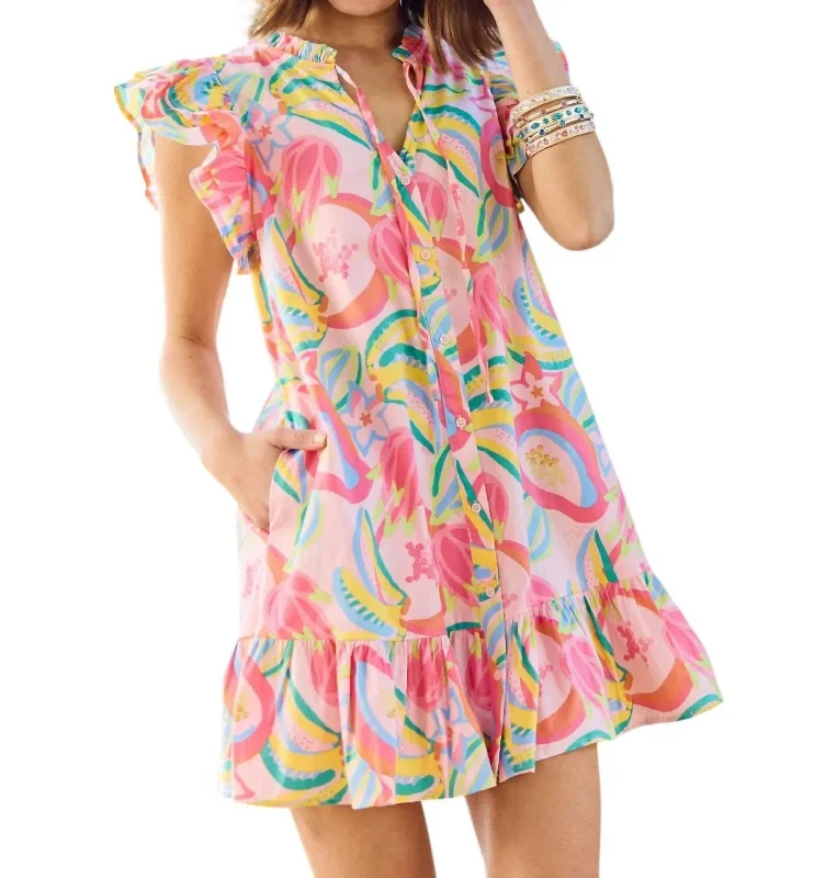 Abby Dress In Copacabana Pink