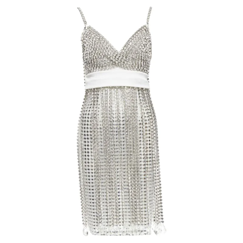 Burberry Riccardo Tisci rhinestone crystal dress