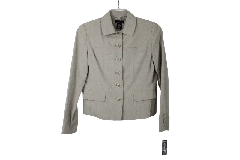 NEW Rafaella 2 Way Stretch Novelty Windowpane Tan Jacket | 10 Petite Denim Jacket Leather Jacket Suede Jacket NEW Rafaella 2 Way Stretch Novelty Windowpane Tan Jacket | 10 Petite Denim Jacket Leather Jacket Suede Jacket