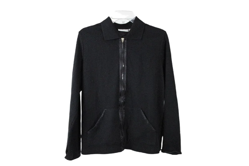 Jaclyn Smith Black Jacket | L A-Line Jacket Boat Neck Shawl Collar