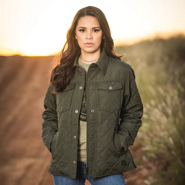 Women's STS Cassidy Olive Jacket Satin Jacket Silk Jacket Chiffon Jacket