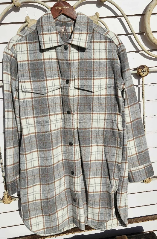 Women's Stetson Plaid Oversized Jacket Embroidered Jacket Appliqued Jacket Beaded Jacket Women's Stetson Plaid Oversized Jacket Embroidered Jacket Appliqued Jacket Beaded Jacket