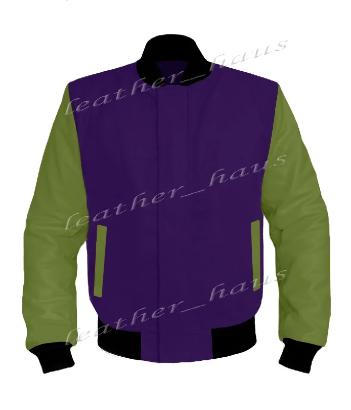 Original American Varsity Green Leather Sleeve Letterman College Baseball Women Wool Jackets #GRSL-BBAND-BZ Wool Jacket Cashmere Jacket Tweed Jacket Original American Varsity Green Leather Sleeve Letterman College Baseball Women Wool Jackets #GRSL-BBAND-BZ Wool Jacket Cashmere Jacket Tweed Jacket
