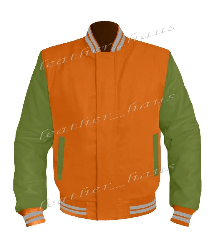 Original American Varsity Green Leather Sleeve Letterman College Baseball Women Wool Jackets #GRSL-GYSTR-BZ Fitted Jacket Loose Jacket Oversized Jacket Original American Varsity Green Leather Sleeve Letterman College Baseball Women Wool Jackets #GRSL-GYSTR-BZ Fitted Jacket Loose Jacket Oversized Jacket