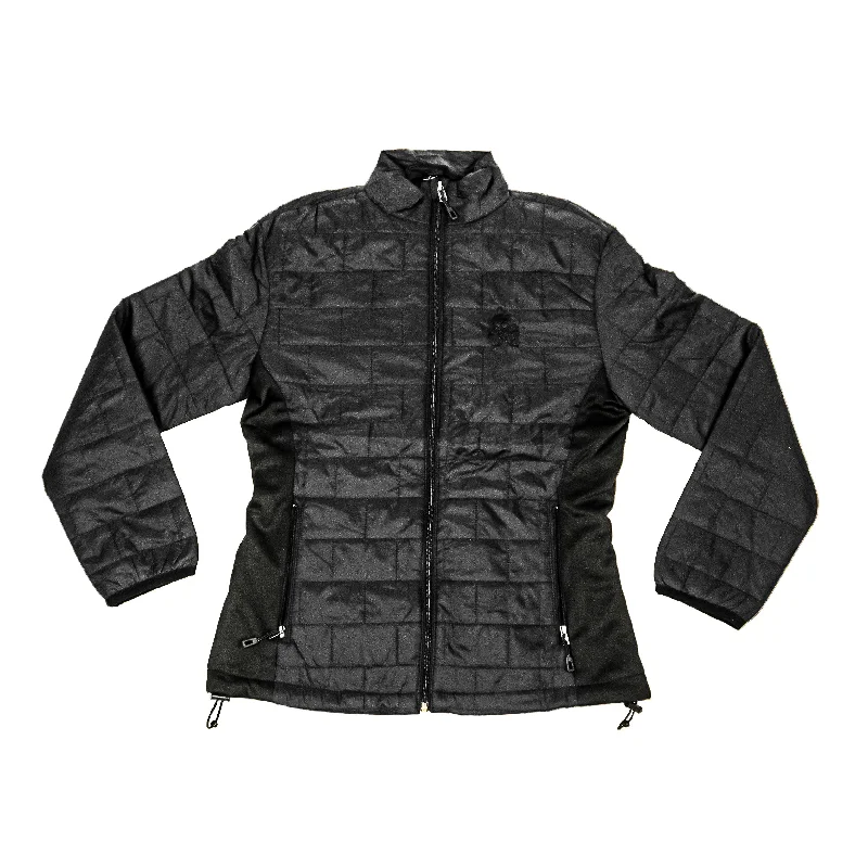 Bees Element 2025 Women's  Bumble Puffer Jacket Black Nylon Jacket Polyester Jacket Spandex Jacket
