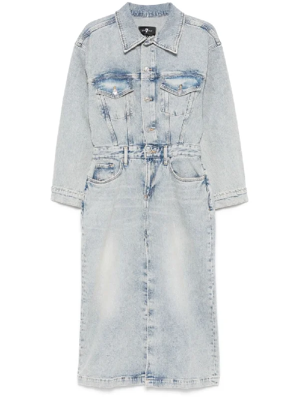 Seven Women's Dresses Clear blue