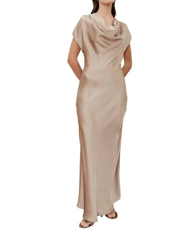 Dahlia Dress In Mink