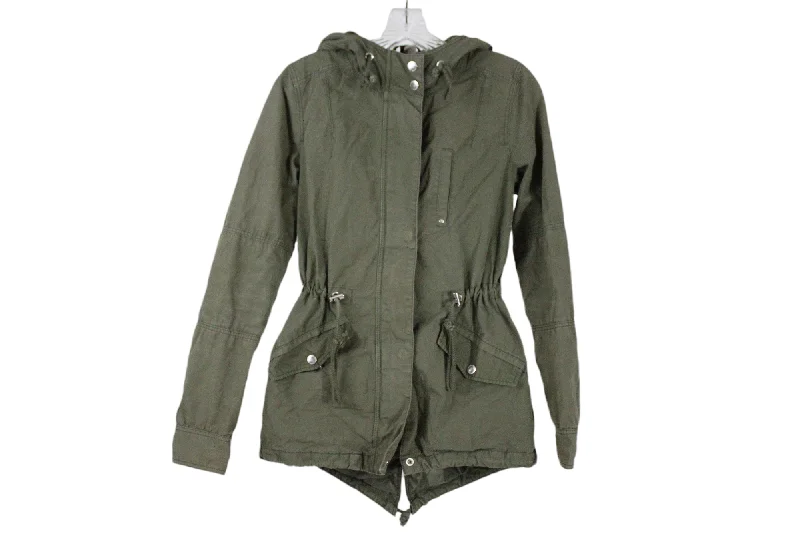 Divided Army Olive Green Jacket | 2 Front Pockets Side Pockets Patch Pockets