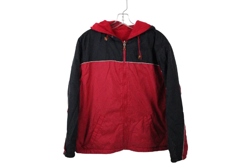 Outbrook Red Fleece Lined Jacket | 4/6 Print Jacket Jacquard Jacket Embroidered Jacket Outbrook Red Fleece Lined Jacket | 4/6 Print Jacket Jacquard Jacket Embroidered Jacket