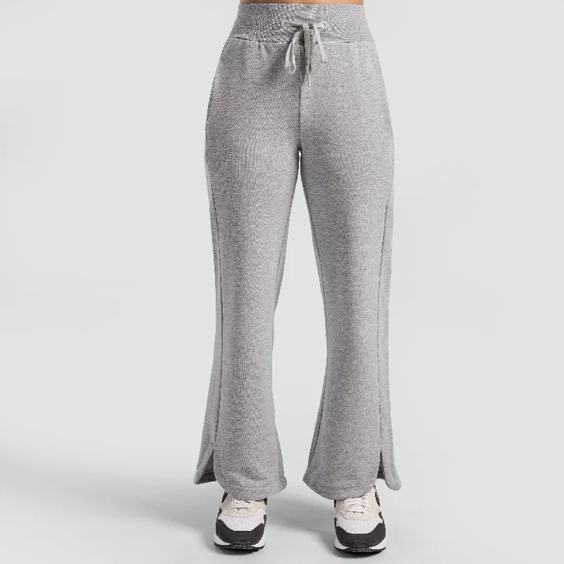 Flex Ease Trousers (Melange Grey) Trousers Plaid Checkered