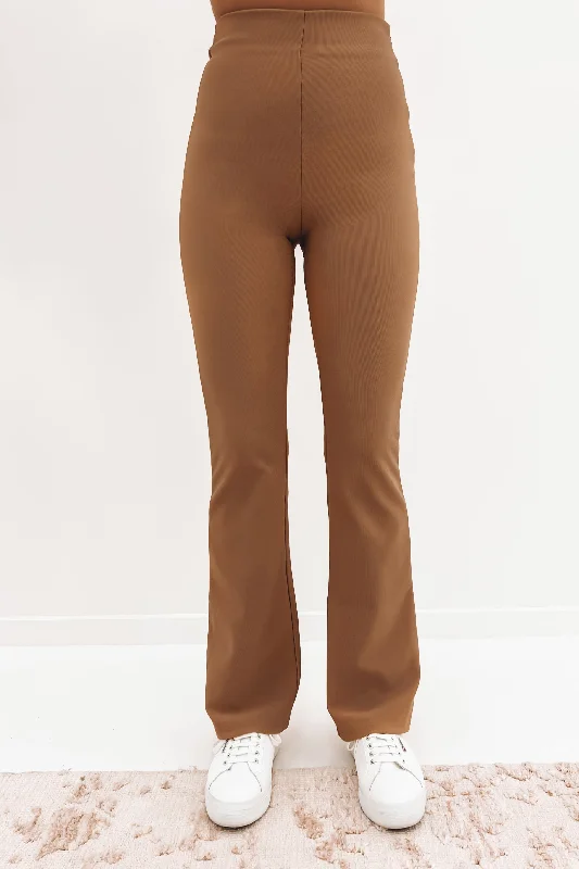Zanna Pant Tan Comfortable Denim Leggings