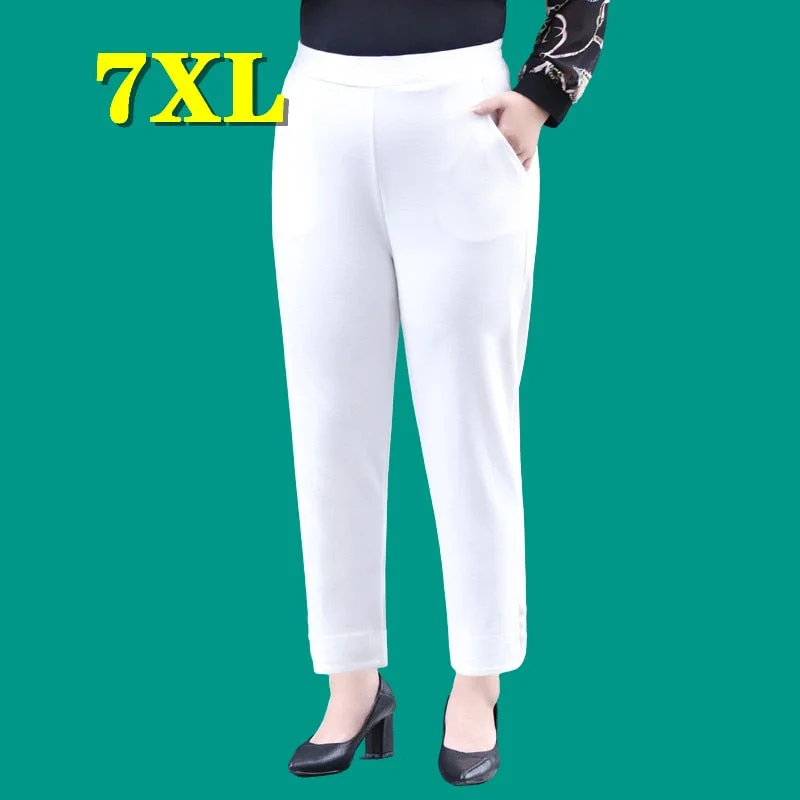 Plus Size Bottoms Women Clothing Autumn Pants Black Trousers Oversized 5XL 7XL Streetwear Pantalones New Fashion Free Shipping Trousers Custom Made Plus Size Bottoms Women Clothing Autumn Pants Black Trousers Oversized 5XL 7XL Streetwear Pantalones New Fashion Free Shipping Trousers Custom Made