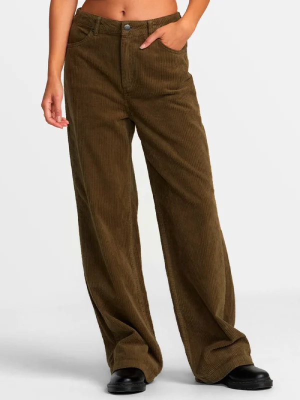 Coco Cord Pants High-Waist Yoga Pants