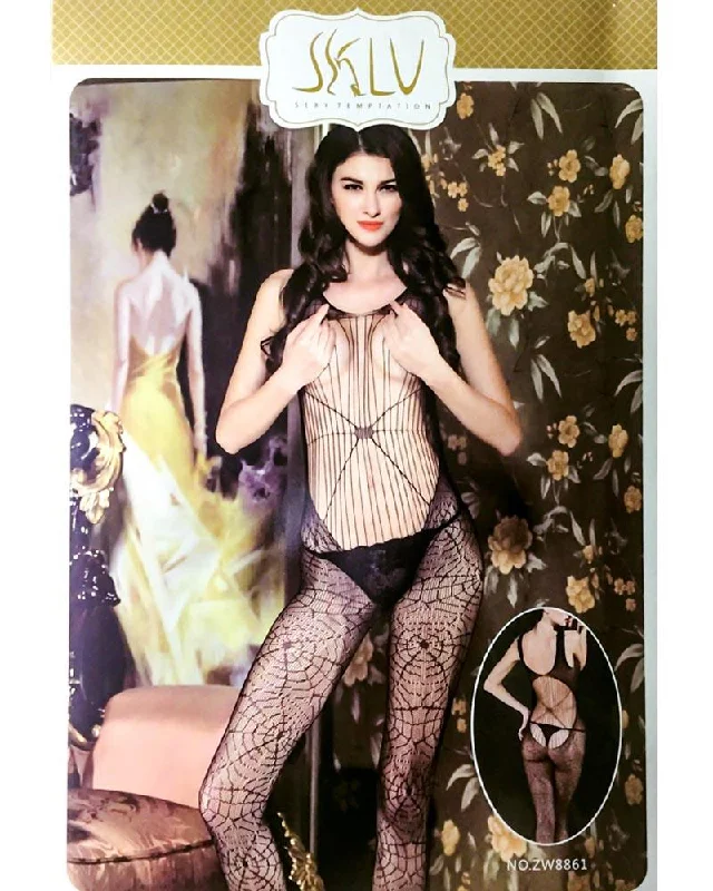 Sexy Net Bodystocking ZW8861 Stylish Off-Shoulder Long Sleeve Bodysuit