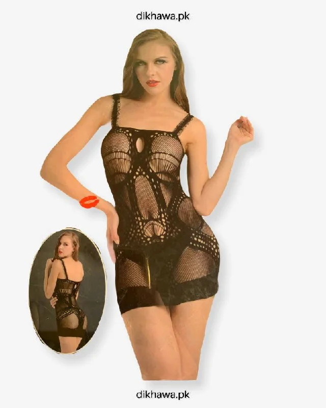 Hkmeair Khushi Print Sexy Net Bodystocking No 8891 Comfortable Seamless Bodysuit