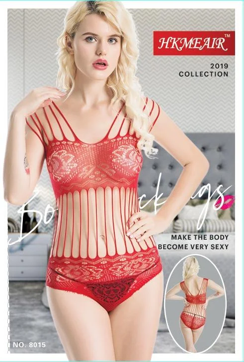 Hkmeair Sexy Net Bodystocking No 8015 Elegant Long Sleeve Bodysuit