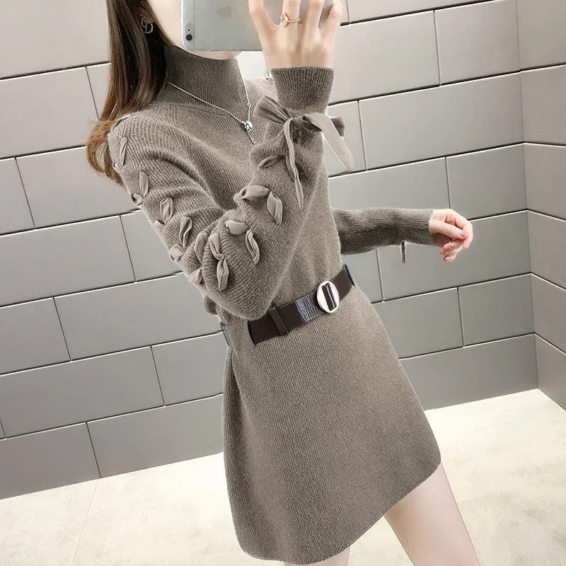 NiDELL Korean Style . Fall Winter Fashion Younger Women's Clothing Mid-Length Outerwear Series Belt Knitted Bottoming Shirt Fashionable Sweater Women Relaxed Utility Shacket NiDELL Korean Style . Fall Winter Fashion Younger Women's Clothing Mid-Length Outerwear Series Belt Knitted Bottoming Shirt Fashionable Sweater Women Relaxed Utility Shacket