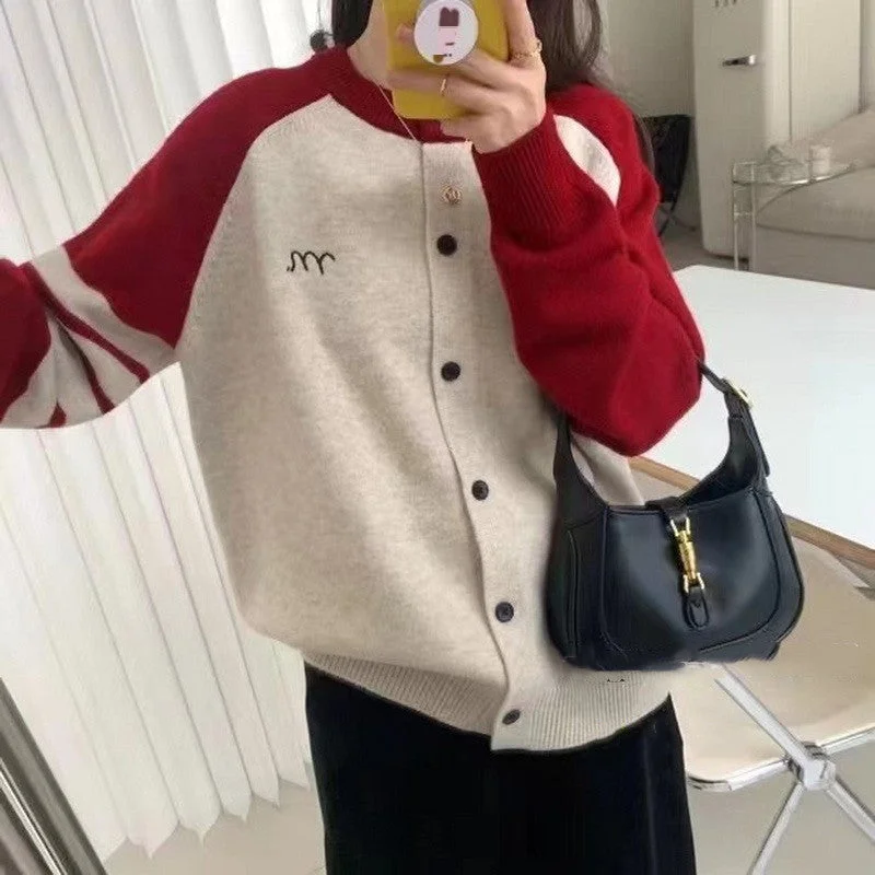 Red beige white