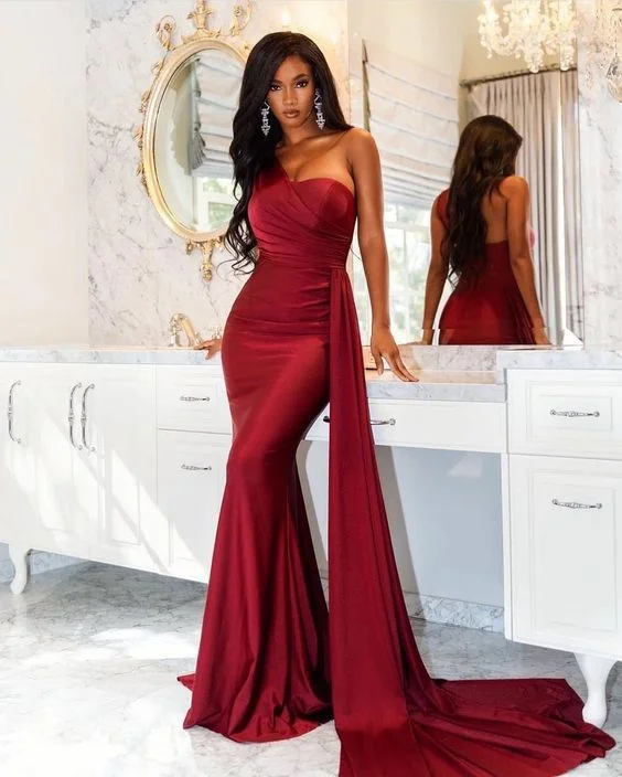 FashionSierra - Red Prom Dresses For Women Off Shoulder Solid Evening Party Dresses Off-the-shoulder Bohemian Festive FashionSierra - Red Prom Dresses For Women Off Shoulder Solid Evening Party Dresses Off-the-shoulder Bohemian Festive