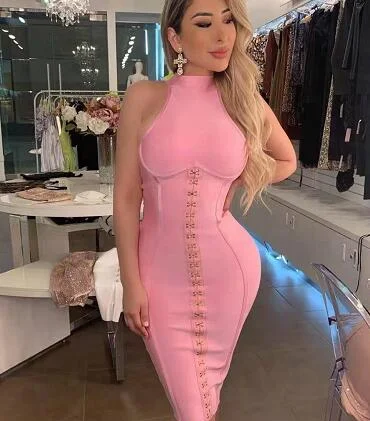 new style women's sleeveless pink bodycon bandage dress rayon bandage dress evening club party dress Tunics Formal black new style women's sleeveless pink bodycon bandage dress rayon bandage dress evening club party dress Tunics Formal black