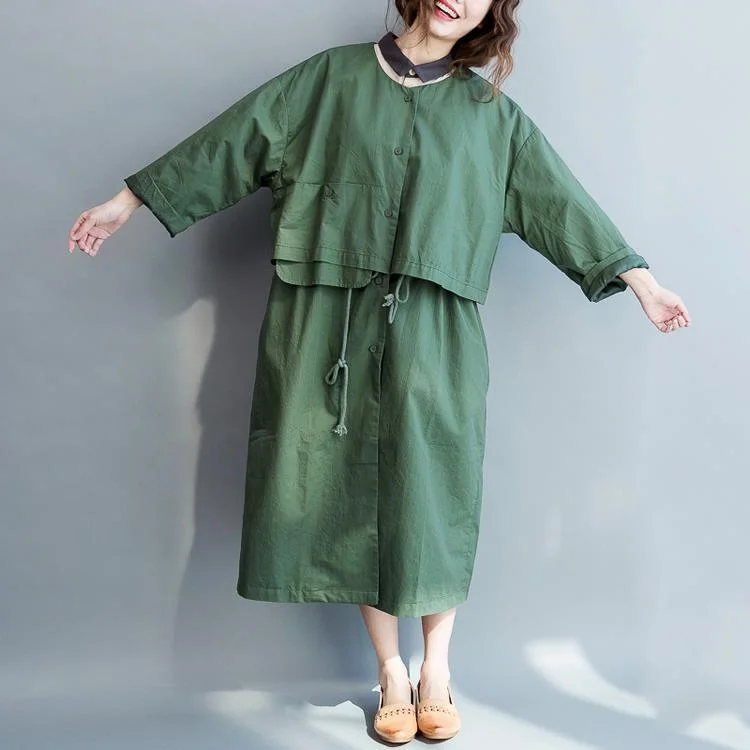 Oversizee Tea green trench coats womens windbreakers drawstring waist maxi coat Military-Inspired Jacket Oversizee Tea green trench coats womens windbreakers drawstring waist maxi coat Military-Inspired Jacket