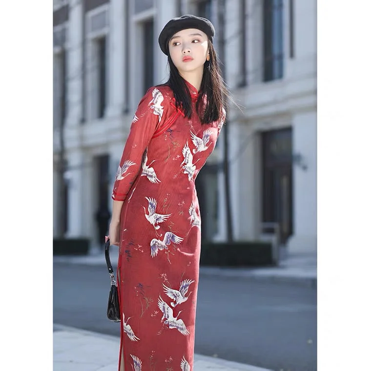Modern Chinese Qipao, Chinese Cheongsam Dress, Evening Dress, Ball Gowns, Long Evening Dresses sweetheart Neckline Romantic Modern Chinese Qipao, Chinese Cheongsam Dress, Evening Dress, Ball Gowns, Long Evening Dresses sweetheart Neckline Romantic