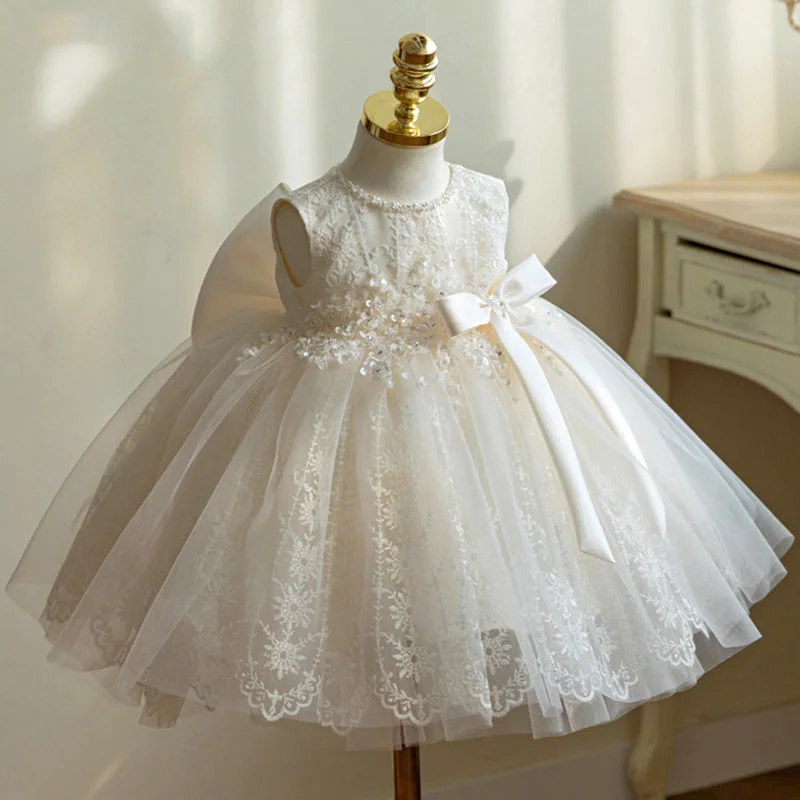 Baptism Dresses Baby Girl Pageant Princess Dress Toddler Summer Sleeveless Lace Birthday Party Dresses Tunics Sale discount Baptism Dresses Baby Girl Pageant Princess Dress Toddler Summer Sleeveless Lace Birthday Party Dresses Tunics Sale discount