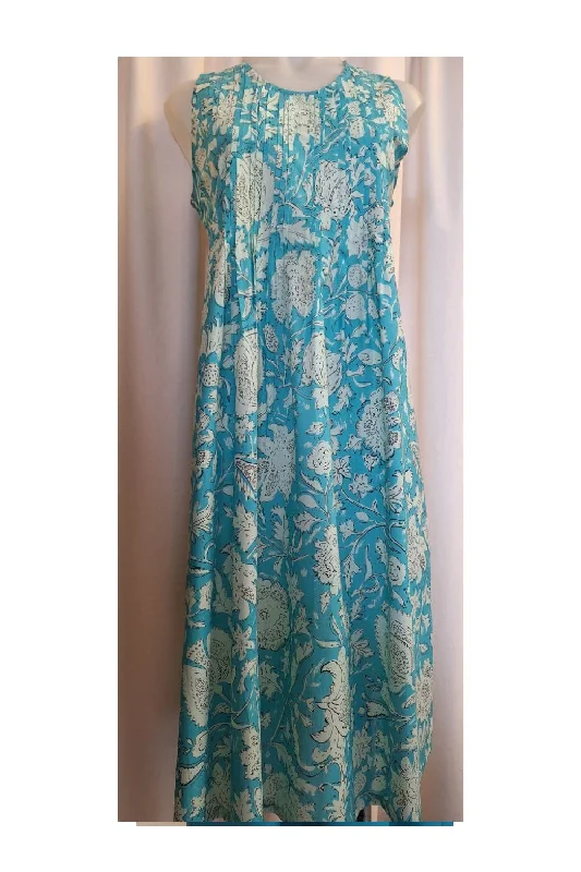 Floral Pintuck Nightdress Aqua Bodycon Club Sequined