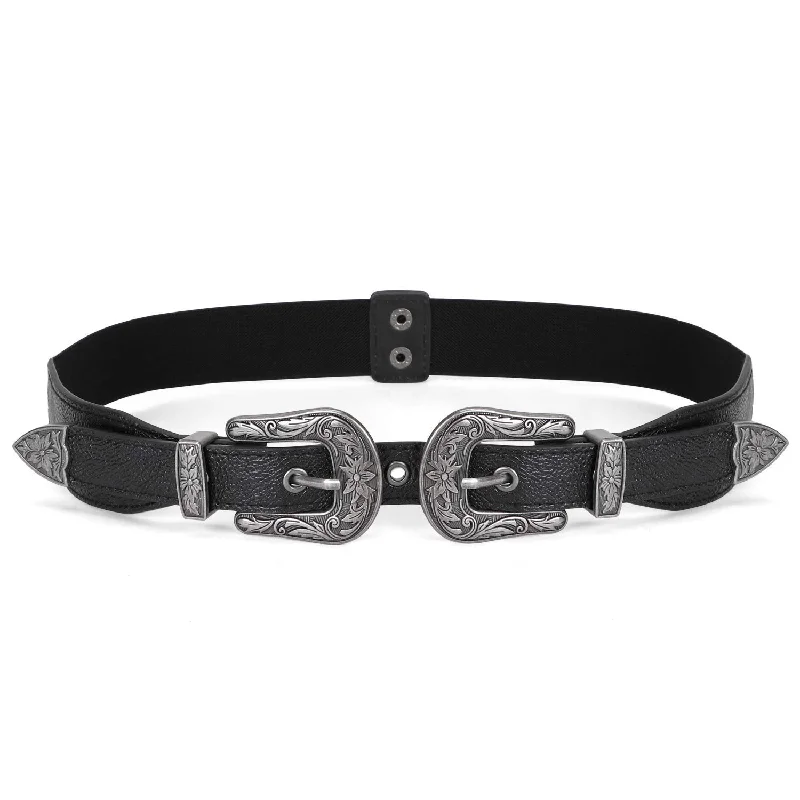 Women Leather Belts Ladies Vintage Western Design Black Waist Belt for Pants Jeans Dresses Tunics Occasion special Women Leather Belts Ladies Vintage Western Design Black Waist Belt for Pants Jeans Dresses Tunics Occasion special
